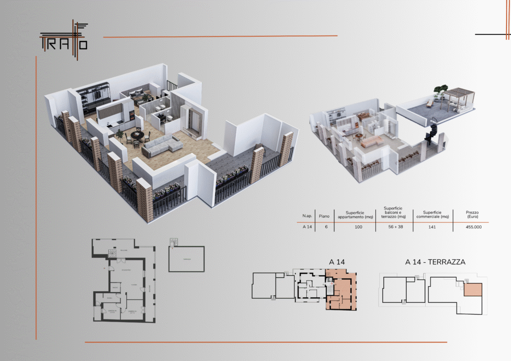 Planimetria penthouse a14