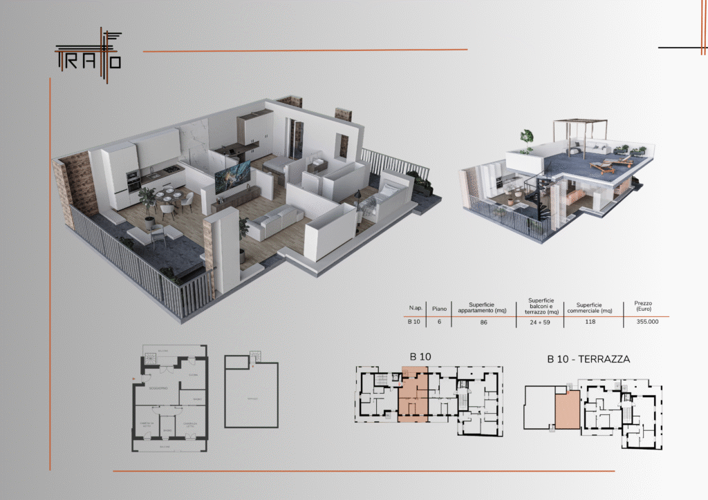 Planimetria penthouse b10