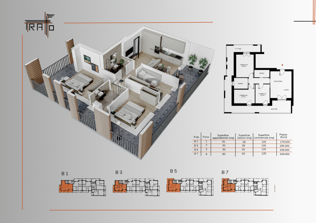 Planimetria Tipo Quadrilocale A